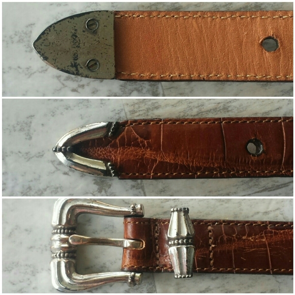 Brighton Medallion Leather Belt Size Small - Picture 8 of 8